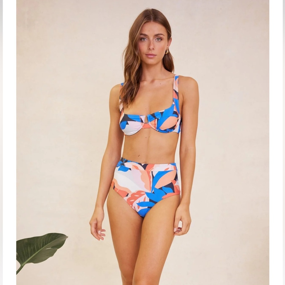 MINKPINK Lukas High-Waisted Bikini Bottoms